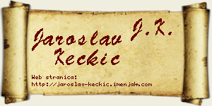 Jaroslav Kečkić vizit kartica